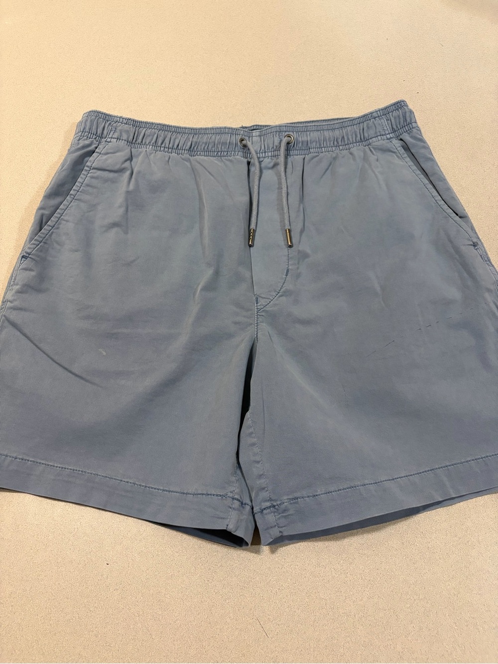 American Eagle Outfitters Men's Sky Blue Drawstring Athletic Shorts